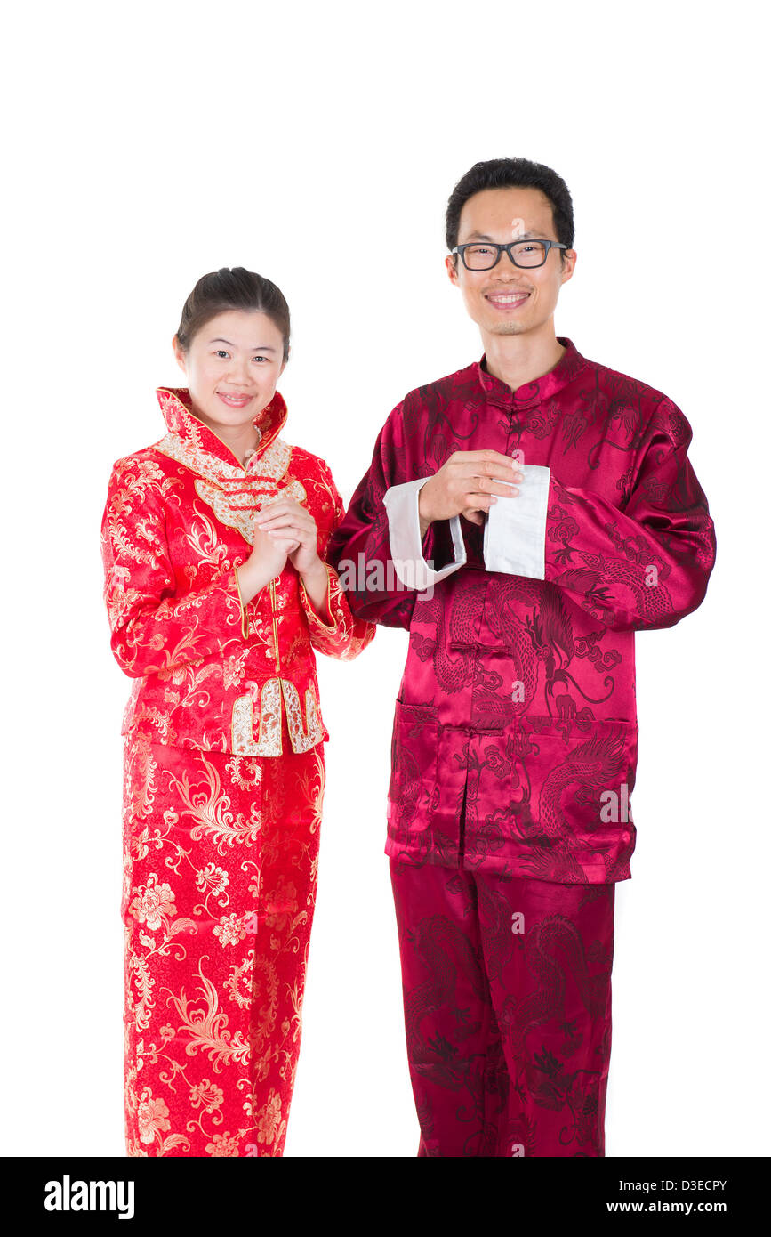 chinese new year couple wear