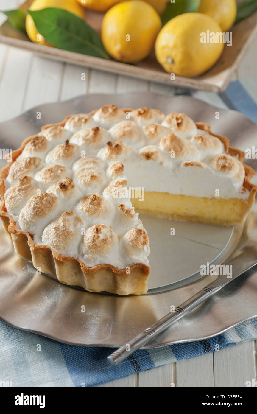 Lemon meringue pie Traditional dessert Stock Photo Alamy