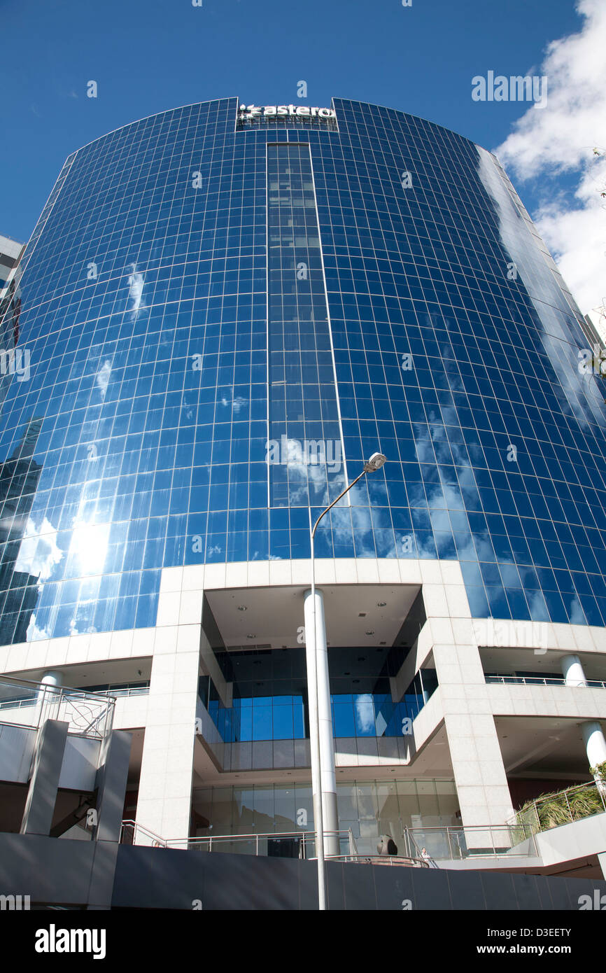 commercial office building built with Steel and Glass located on Sussex Street Sydney Australia Stock Photo