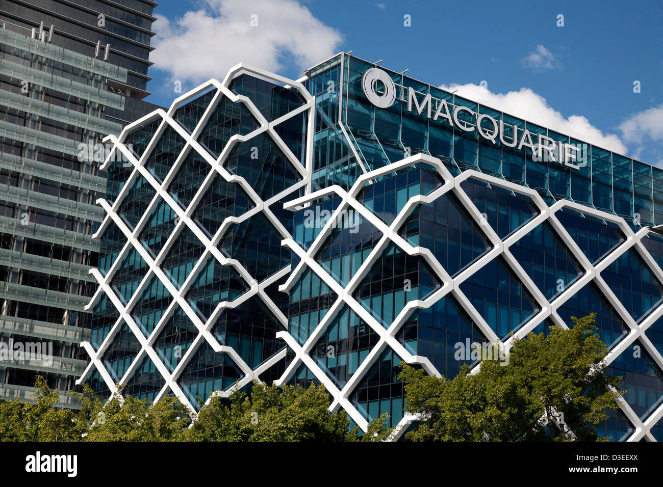 The environmentally friendly Macquarie Bank Building 1 Shelley Street Sydney Australia Stock Photo