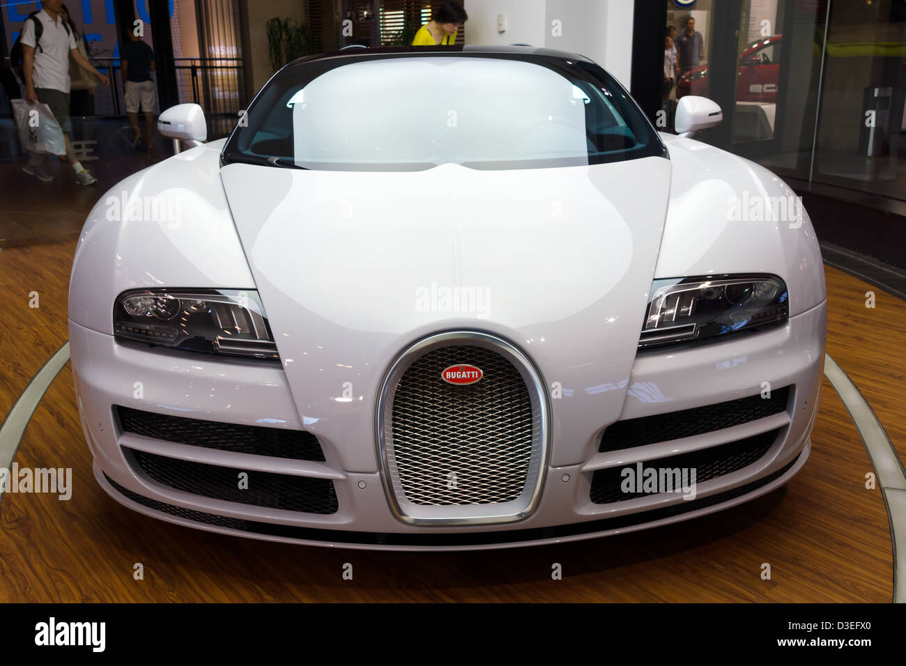 The Bugatti Veyron EB 16.4 is a mid-engined grand touring car. Bugatti Veyron - the fastest car in the world. Stock Photo
