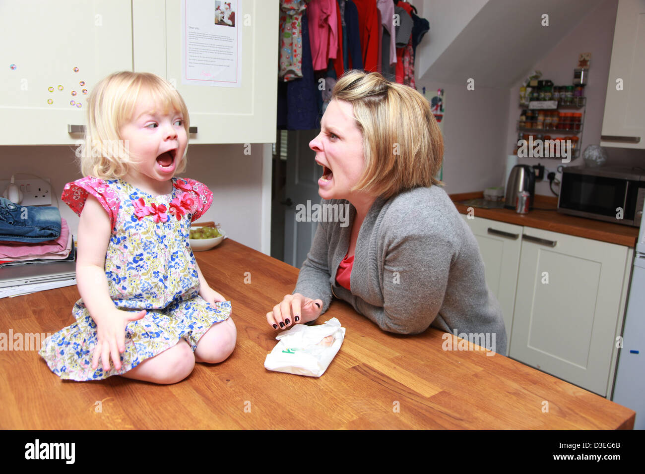 Little Kid Throwing A Tantrum