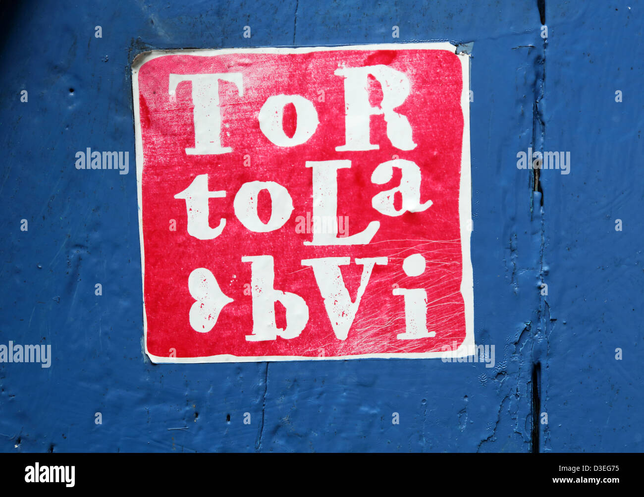 TORTOLA BRITISH VIRGIN ISLAND PAINTED SIGN Stock Photo Alamy