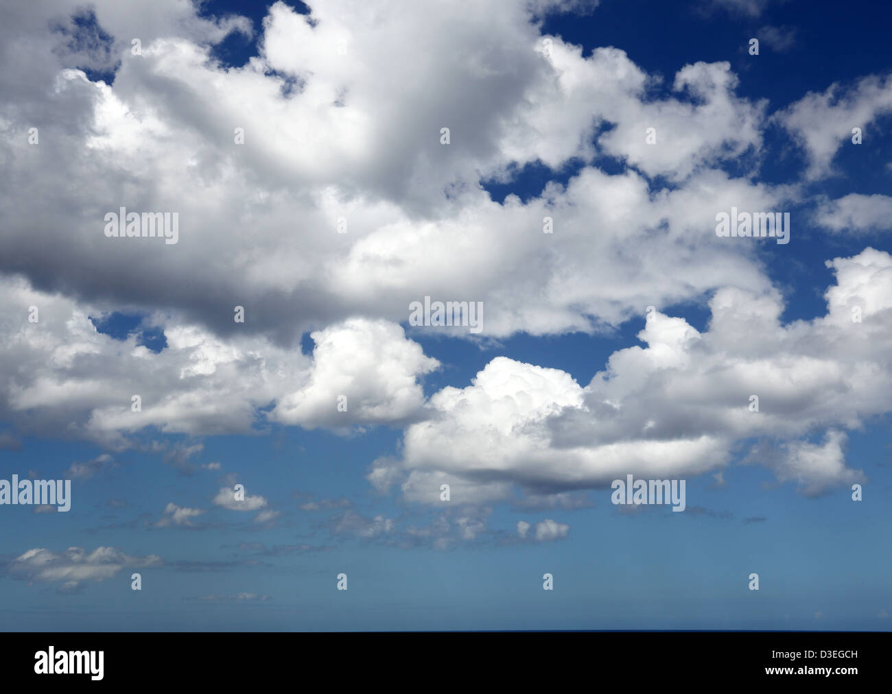 CARIBBEAN CLOUDS &  SKY Stock Photo