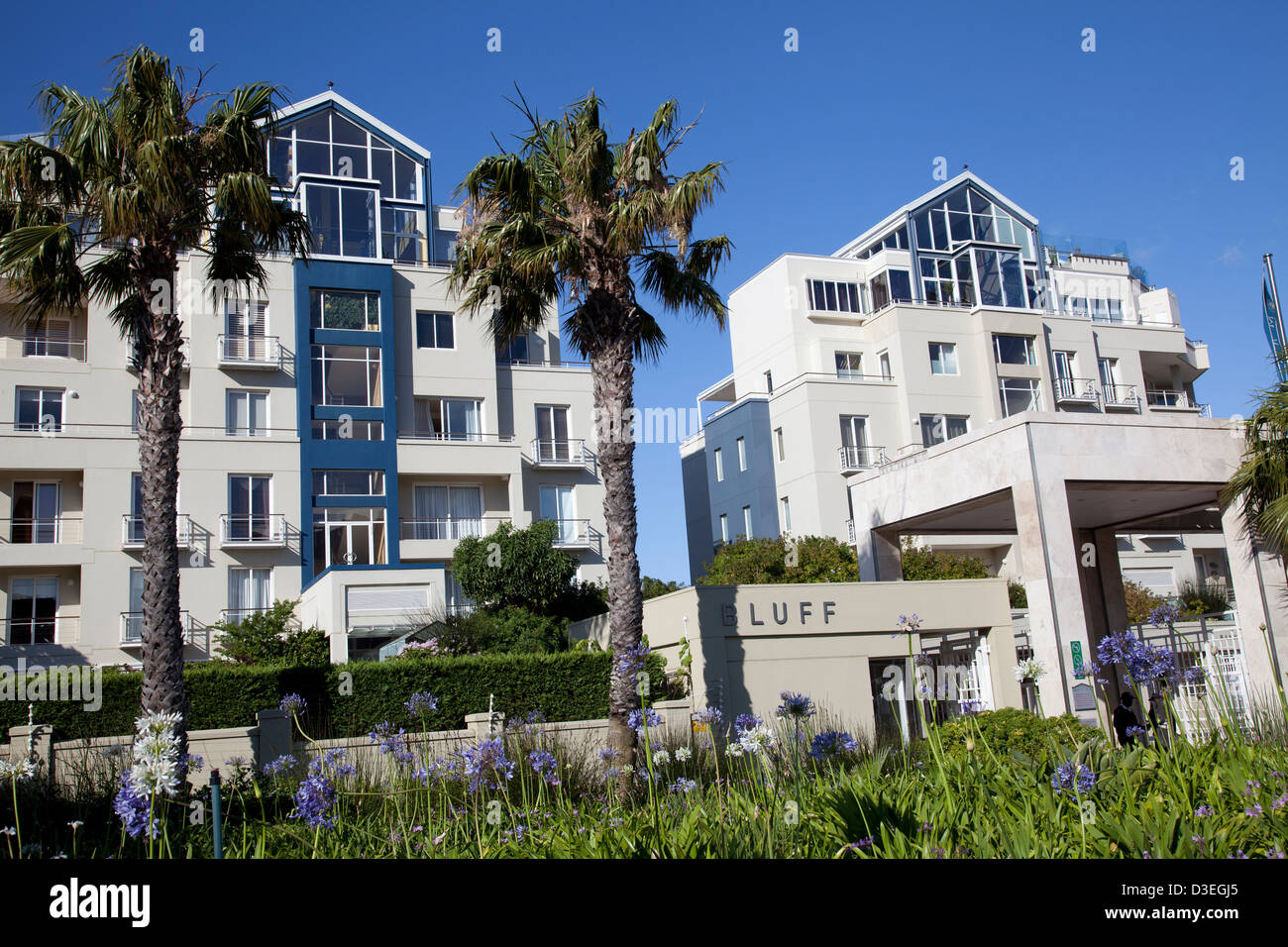 The Bluff Apartments on Cape Town's waterfront Stock Photo Alamy