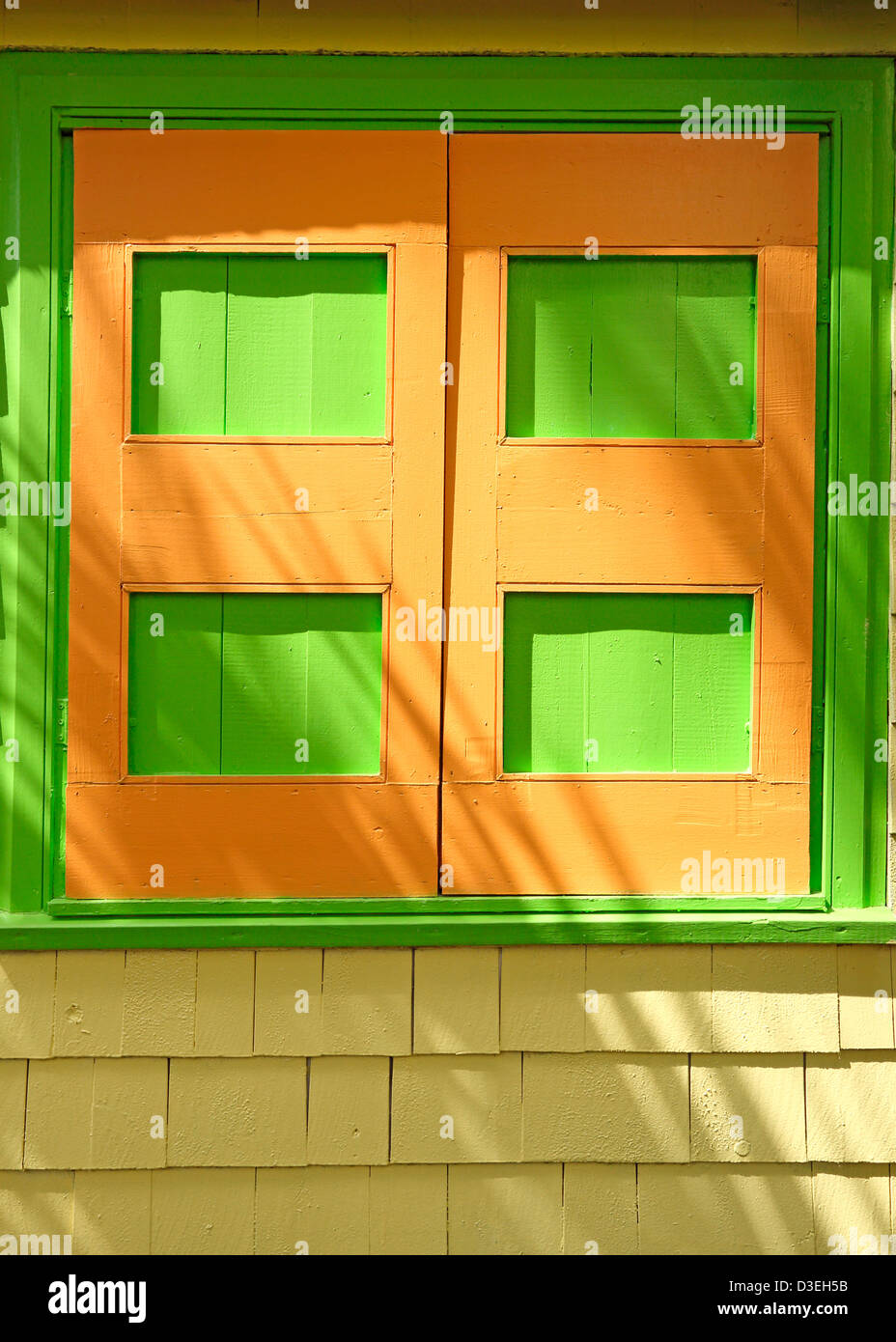 CARIBBEAN TROPICAL WINDOW SHUTTERS ST KITTS Stock Photo Alamy