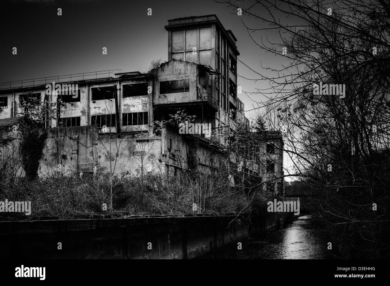 Abandoned factory Stock Photo