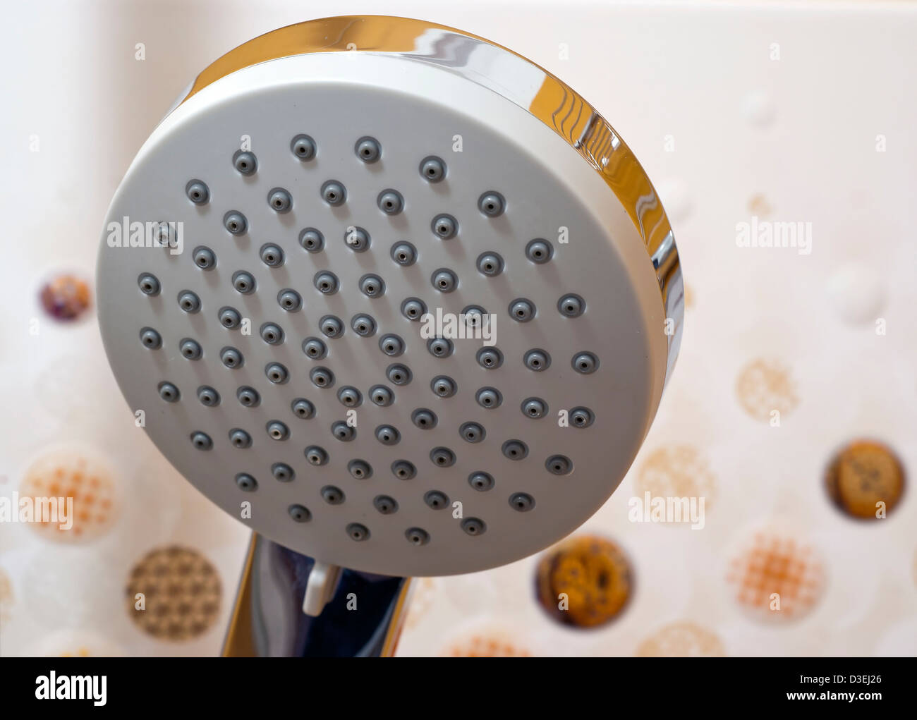 New shower head in the bathroom Stock Photo Alamy