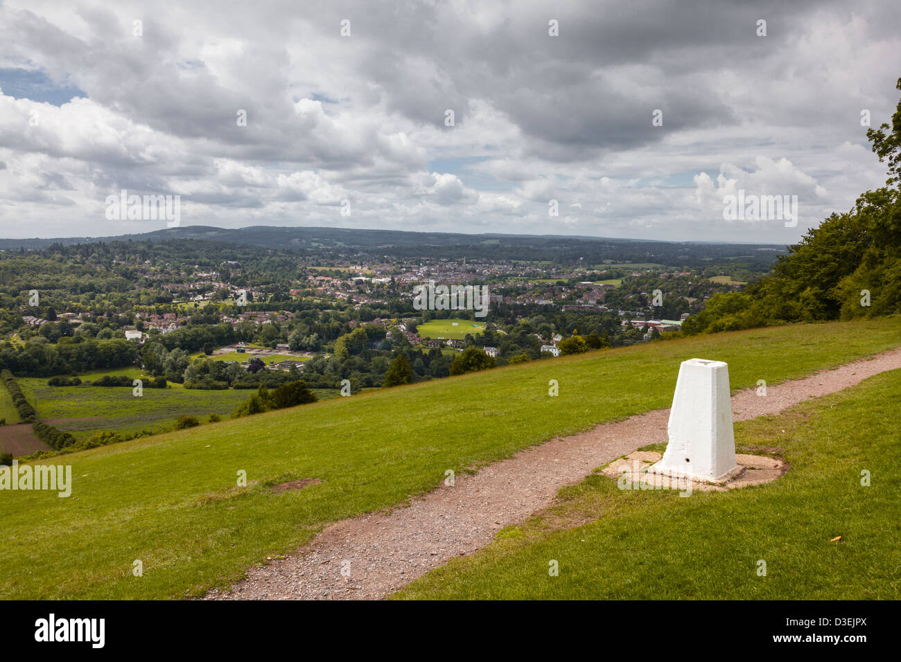 Ordnance survey triangulation pillar, Box Hill,