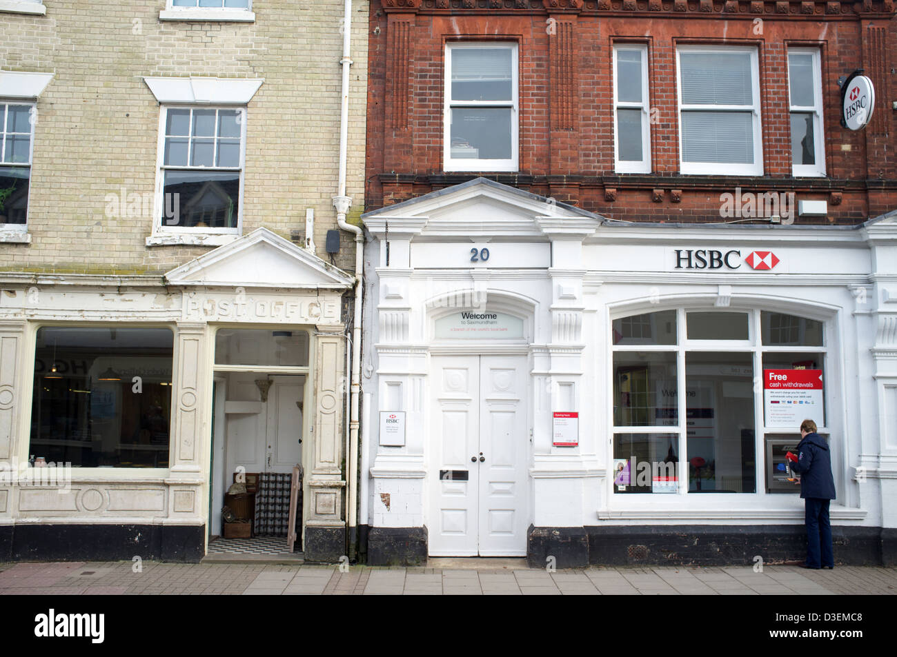 HSBC bank Saxmundham, Suffolk, UK. Stock Photo