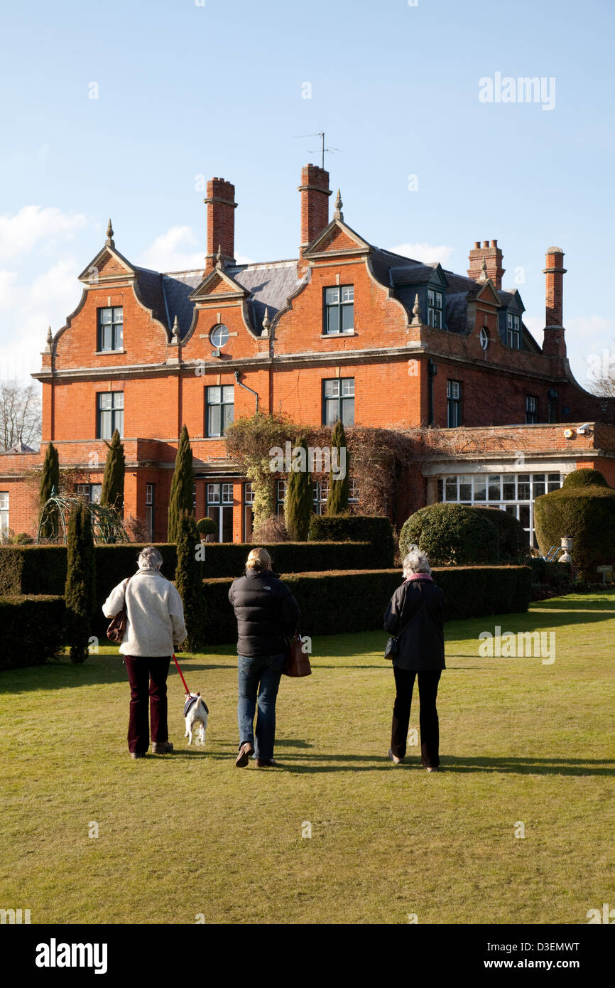 Visitors at 17th century Chippenham Park House, Chippenham village ...