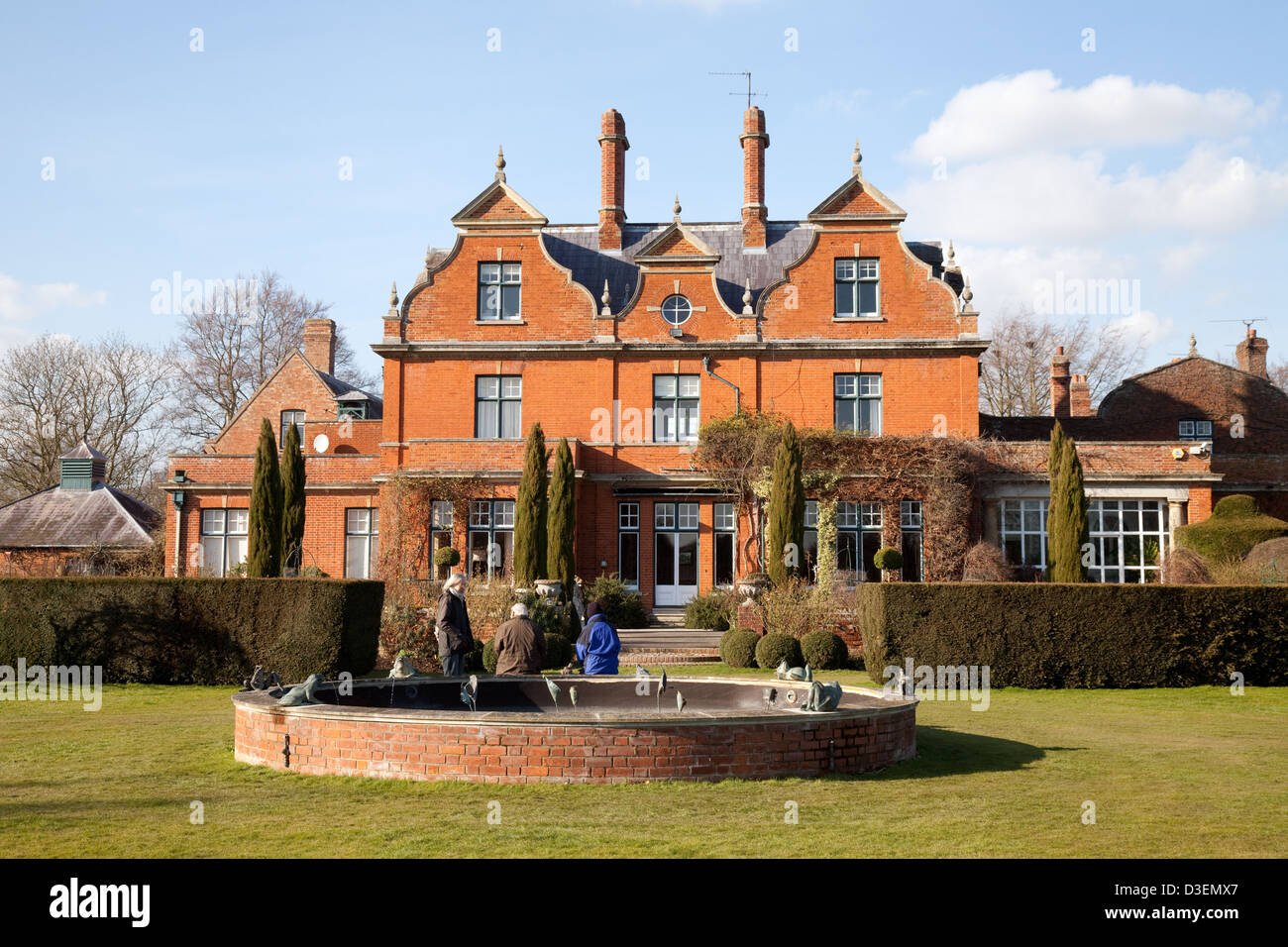 Visitors at 17th century Chippenham Park House, Chippenham village