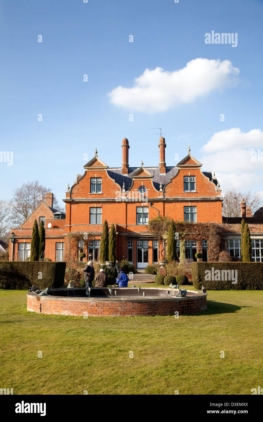 Visitors at 17th century Chippenham Park House, Chippenham village