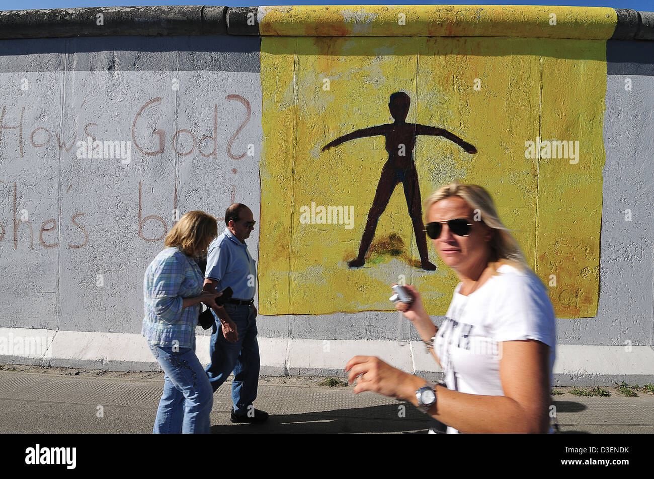 Germany, Berlin. The longest point of the Berlin Wall still standing
