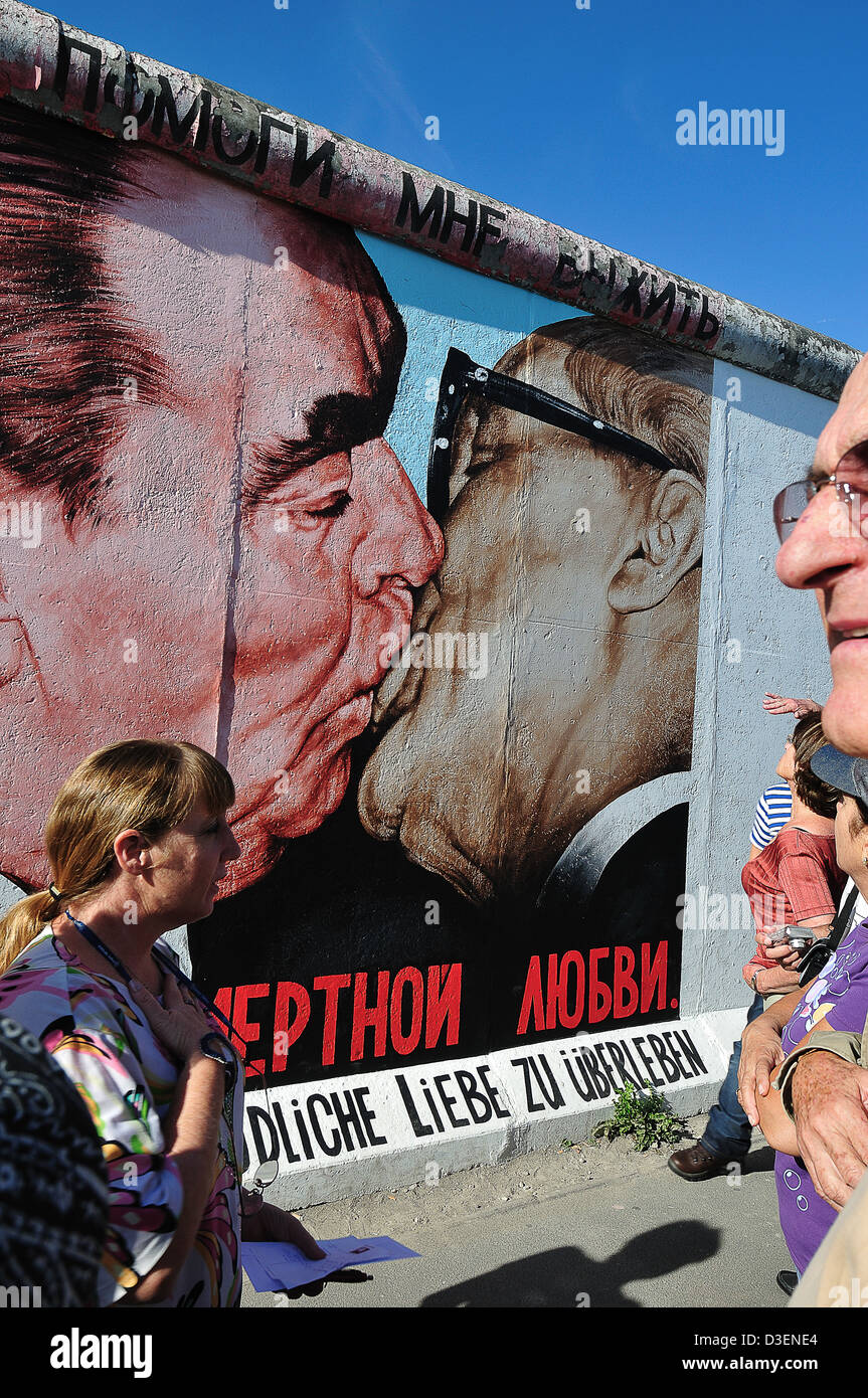 Germany, Berlin. The longest point of the Berlin Wall still standing