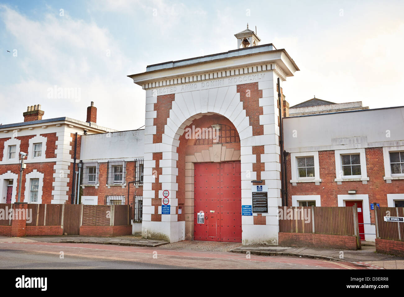 General view of HMYOI Aylesbury, the highest category or most secure Young Offenders Institution in England Stock Photo