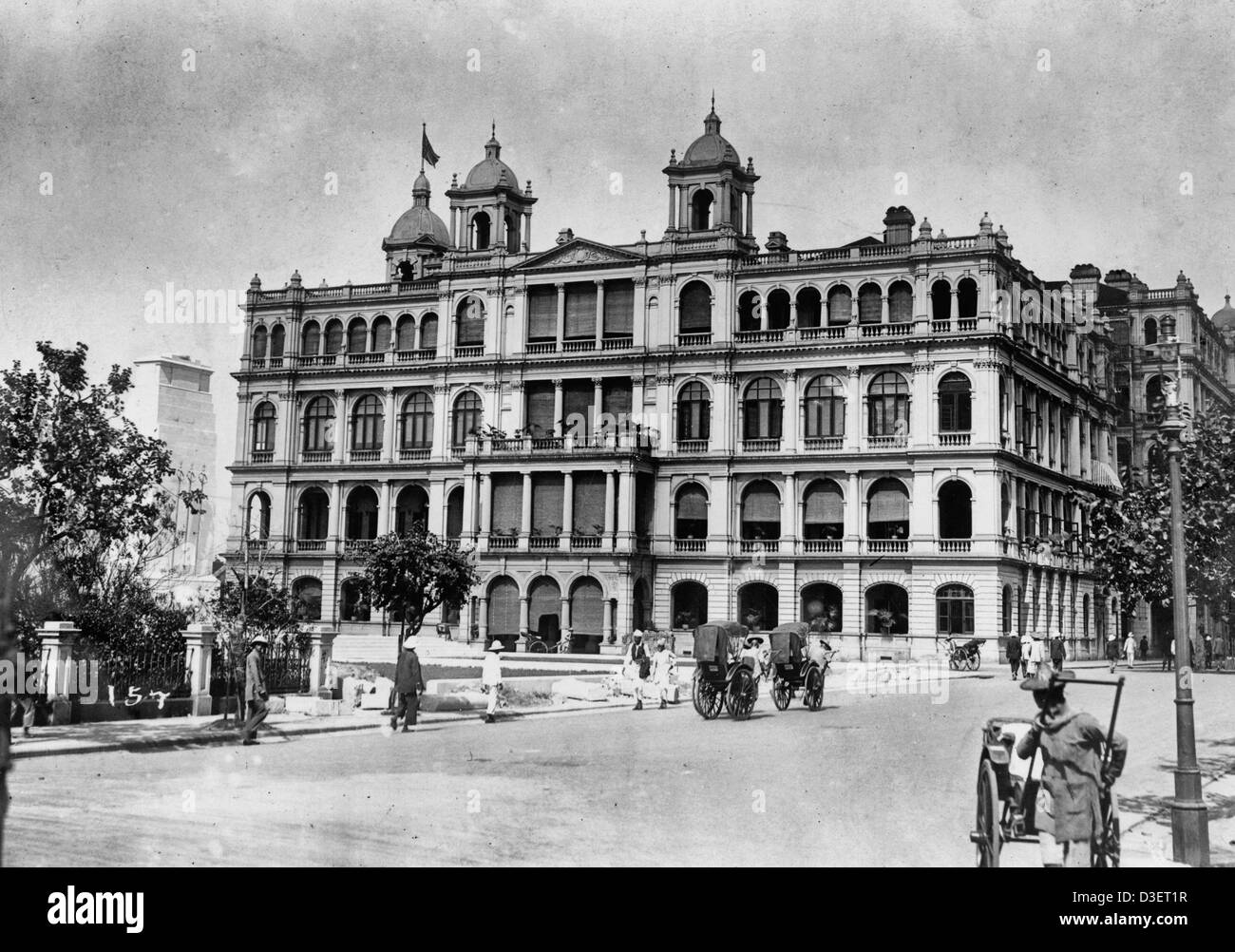 Hong Kong Hong Kong Club Exterior of club building, circa 1910