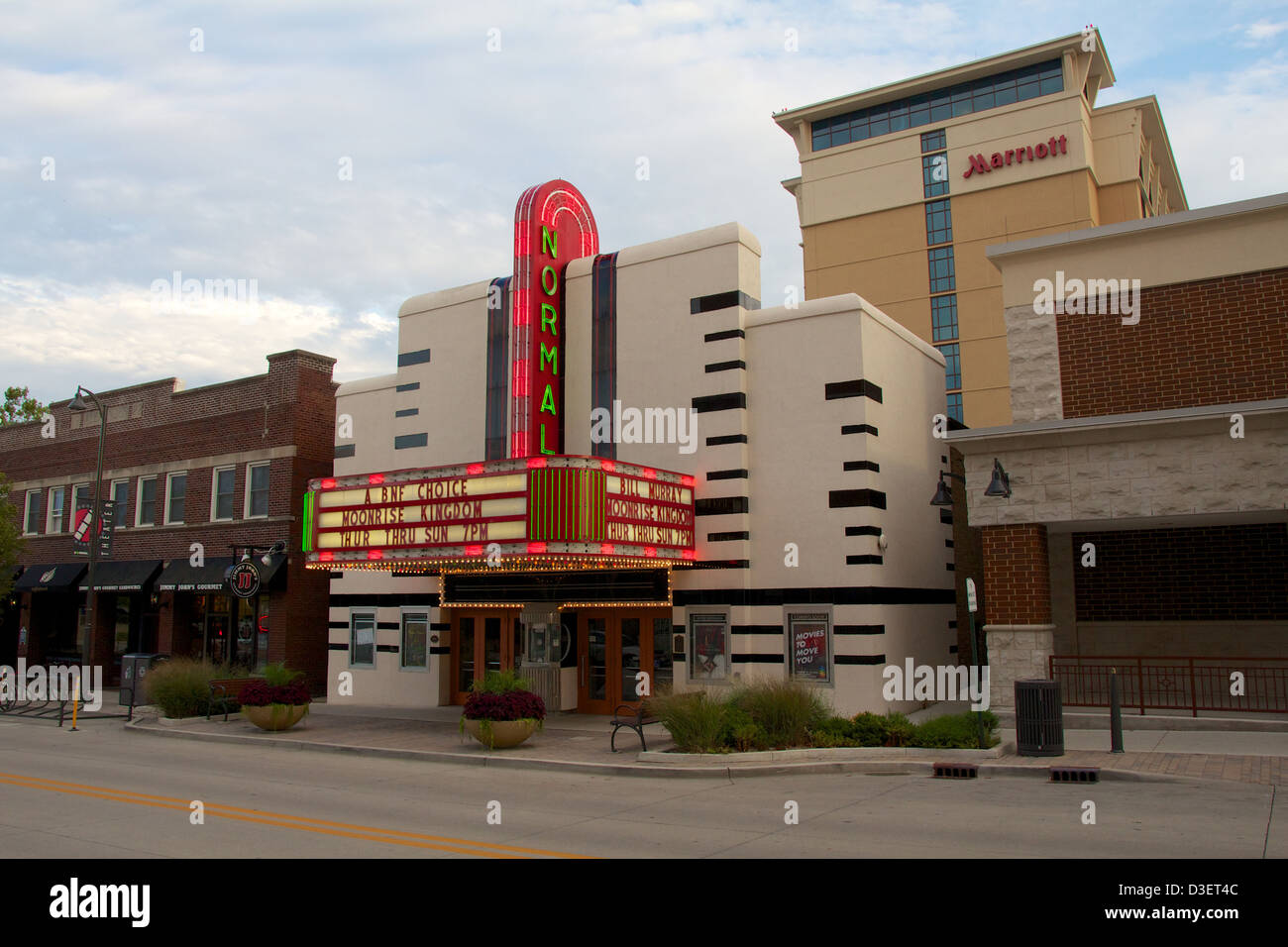 The historic Normal Theater, Normal, Illinois Stock Photo