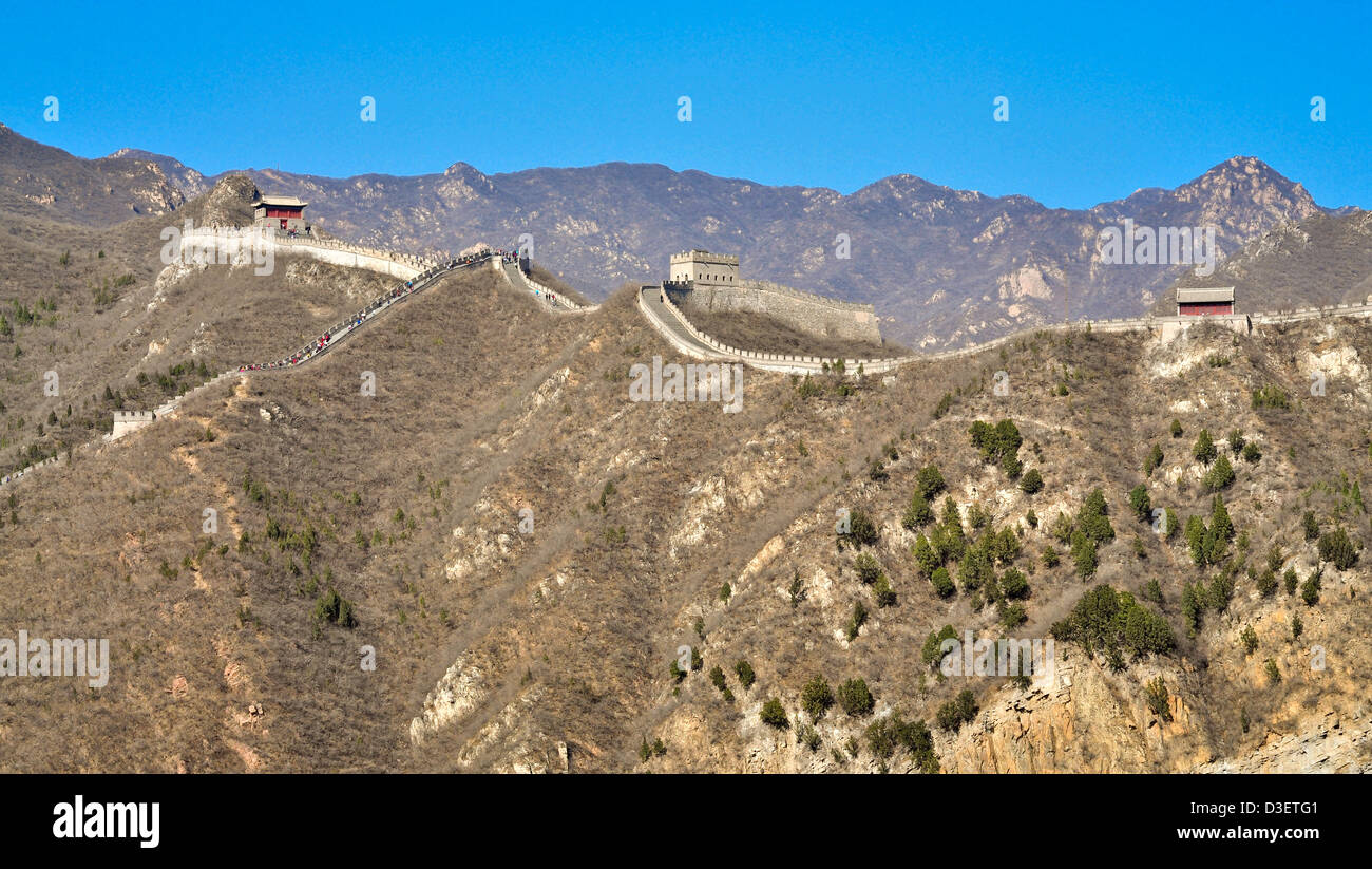 Great Wall of China, Badaling Stock Photo