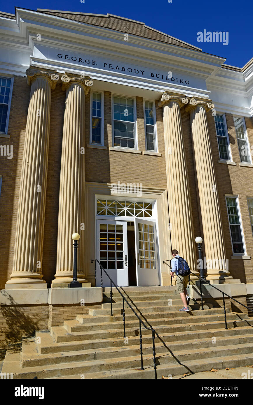 Peabody Hall Ole Miss Campus University Oxford Mississippi MS Stock Photo
