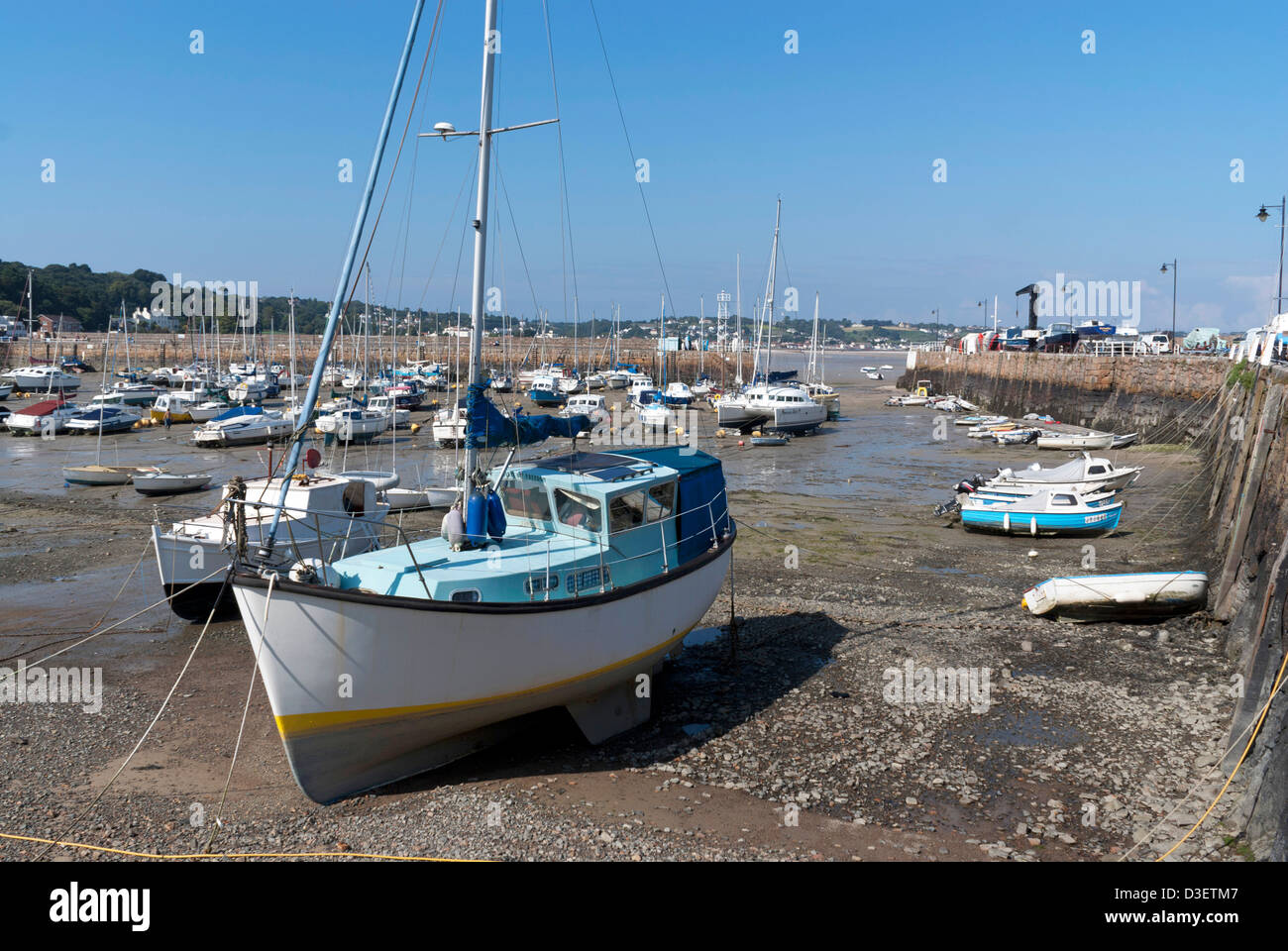 The harbour at St Aubins, Jersey, Channel Islands Stock Photo Alamy