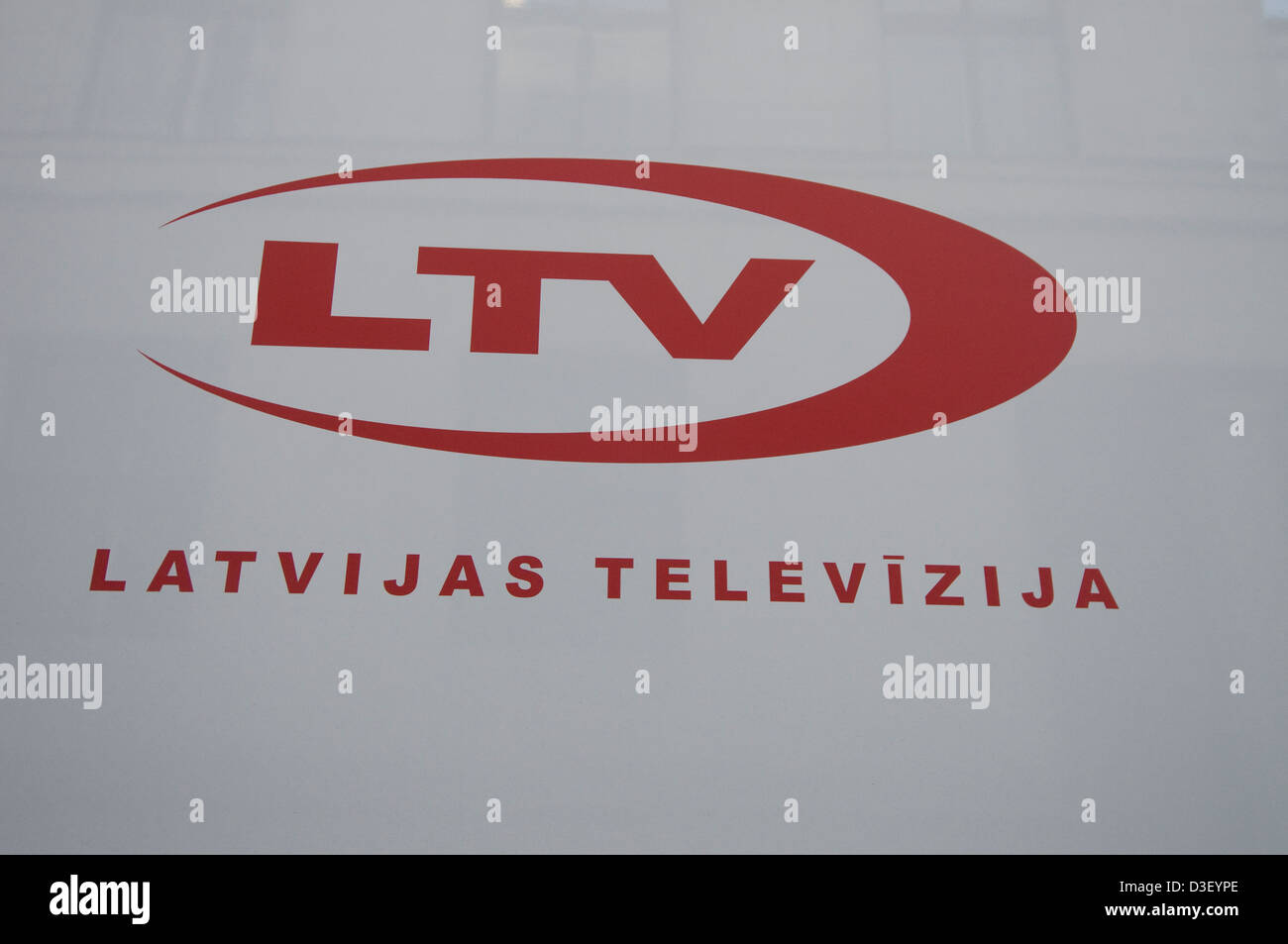 Latvia State Television outside broadcast vans in Riga, Latvia Baltic  States Stock Photo - Alamy