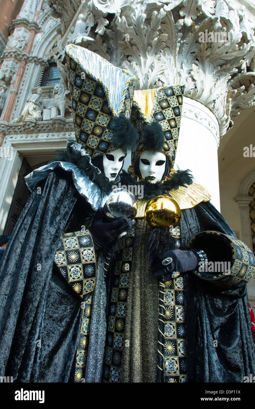 carnival masks in Venice Stock Photo