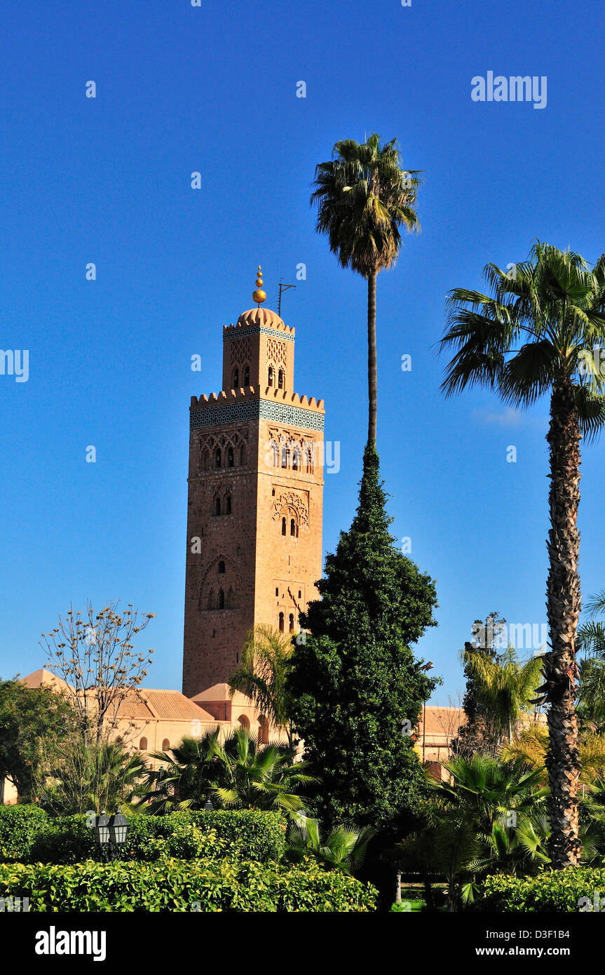 Koutoubia Mosque, with its 12th-century tower 75m high tower is ...