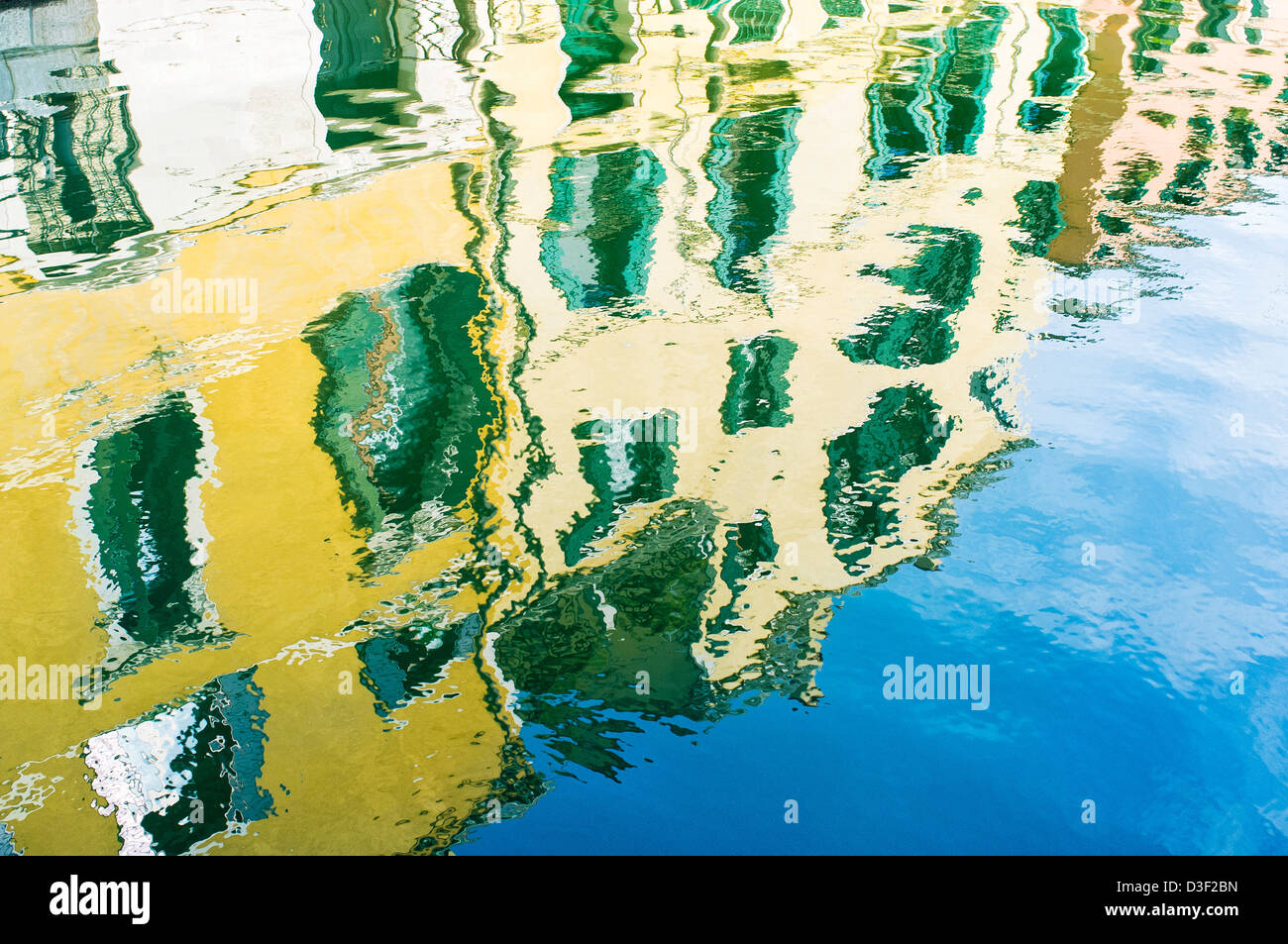 Colourful Canal Reflections of Buildings in Venice Stock Photo - Alamy