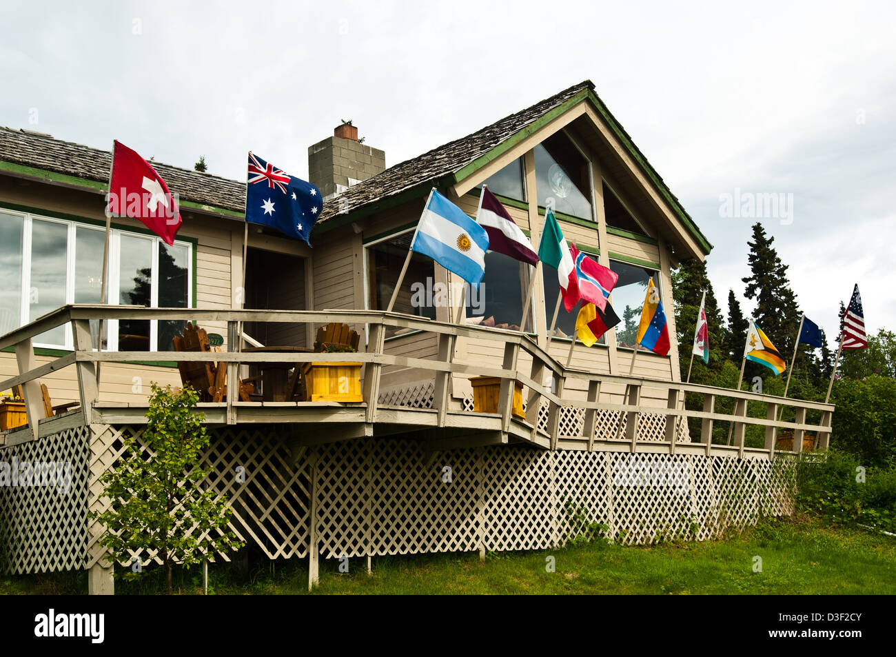 Bristol Bay Lodge near Dillingham Alaska Stock Photo Alamy