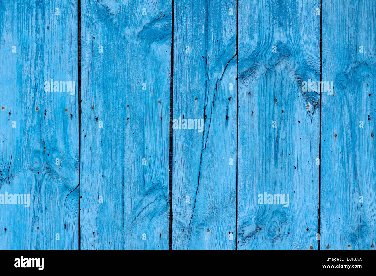 Texture of Wood blue panel for background vertical Stock Photo