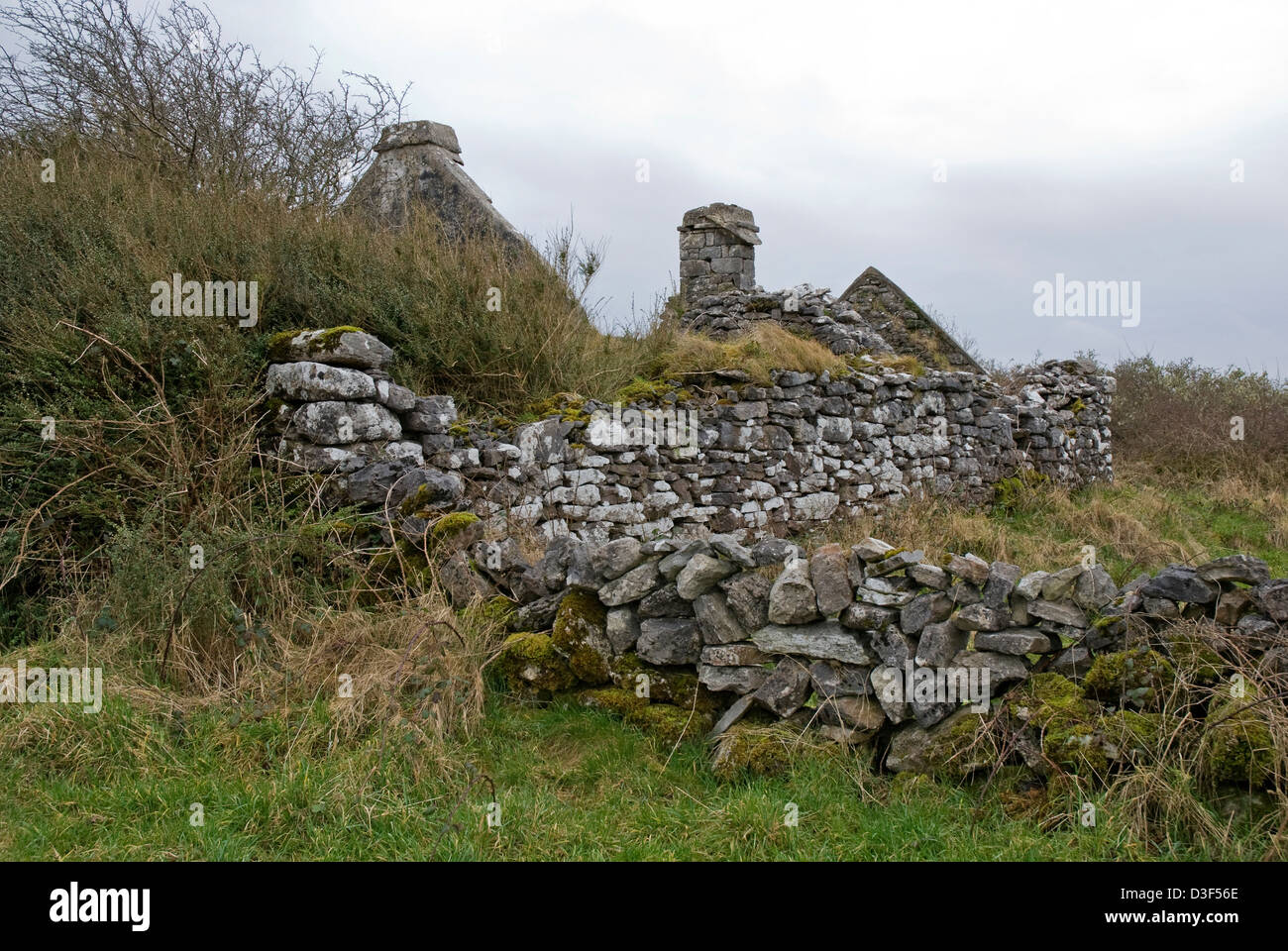 Abandoned House, The Burren, Co Clare, Ireland Stock Photo Alamy
