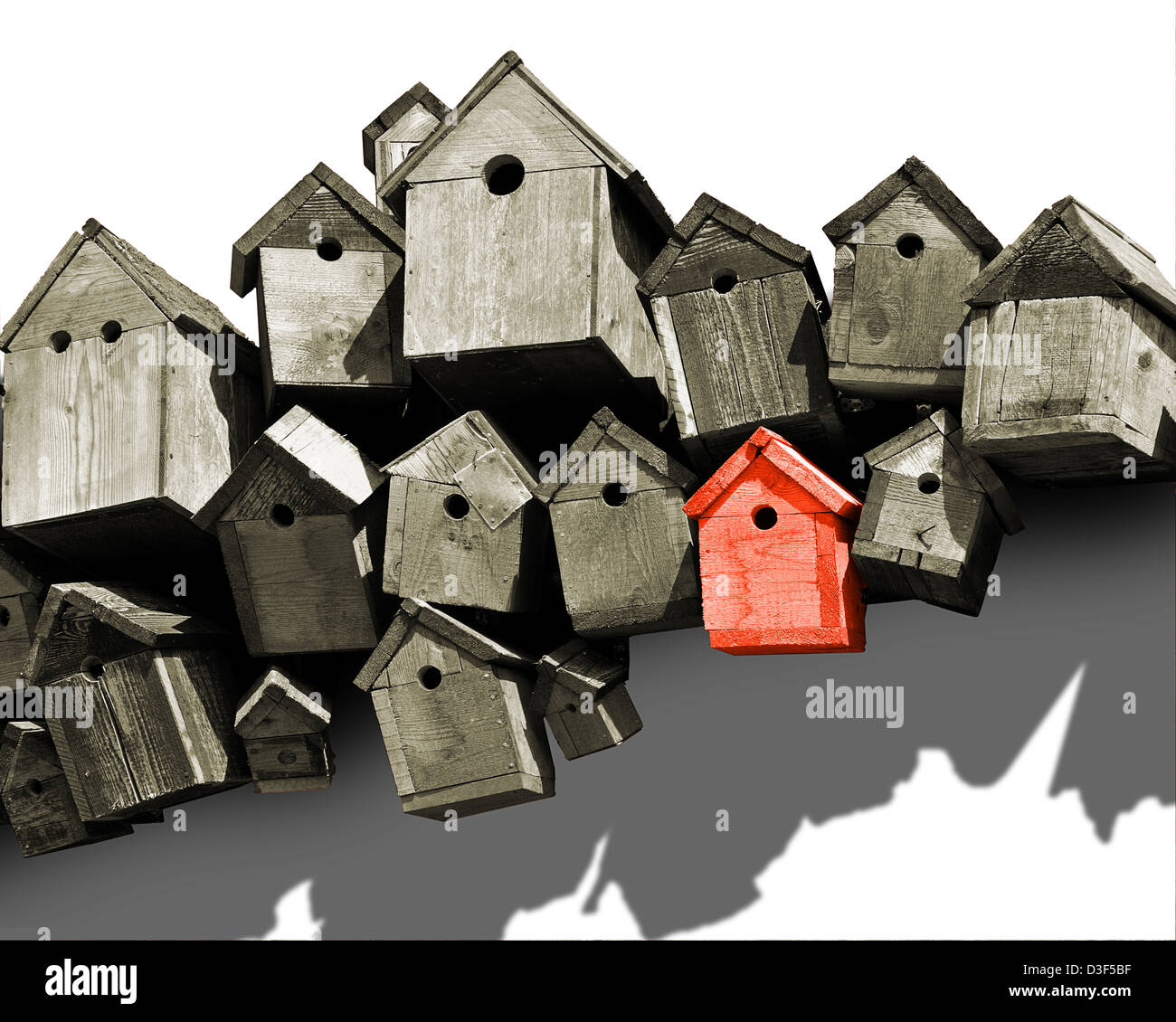 CONCEPT PHOTOGRAPHY: Home Sweet Home Stock Photo