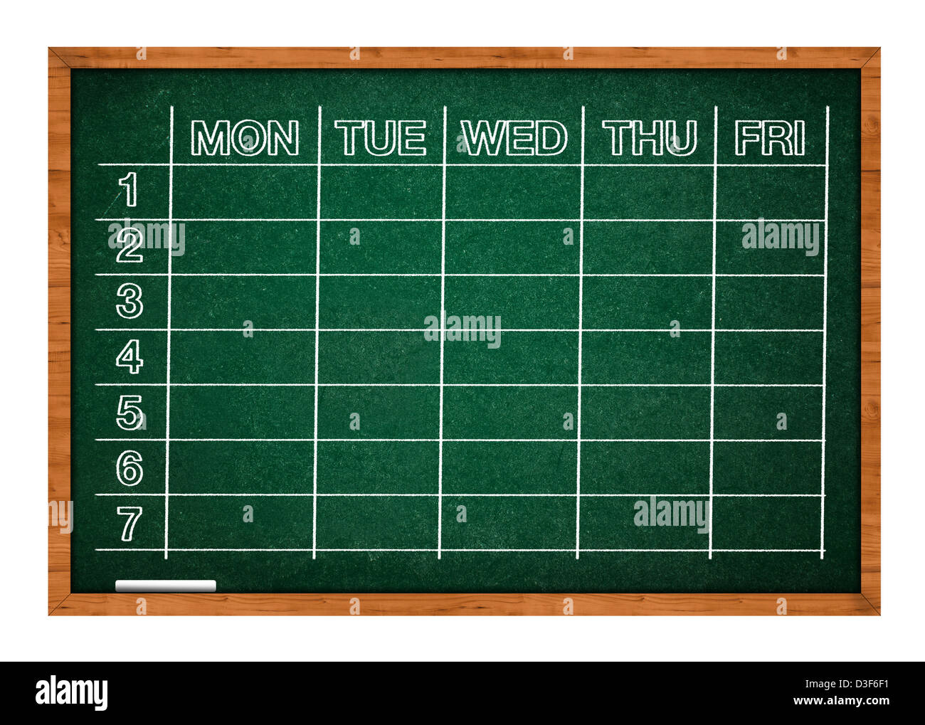Timetable and school hires stock photography and images Alamy