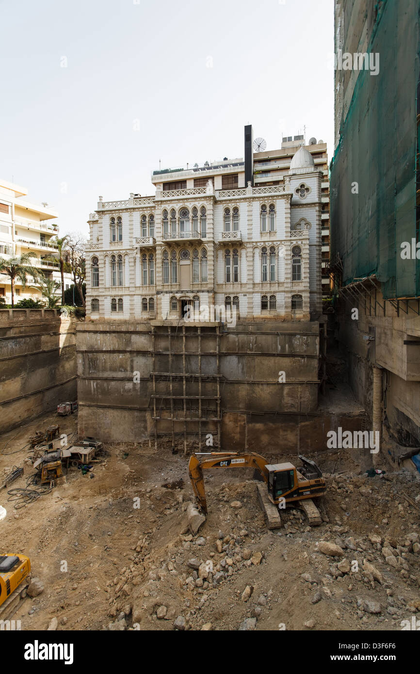 Sursock modern art museum in Achrafieh neighbourhood of Beirut during recent renovations. Stock Photo