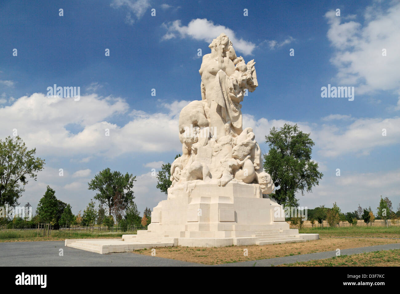 The American Memorial to French Combatants of the Marne, an amazing WWI monument in Meaux, Seine-et-Marne, France. Stock Photo