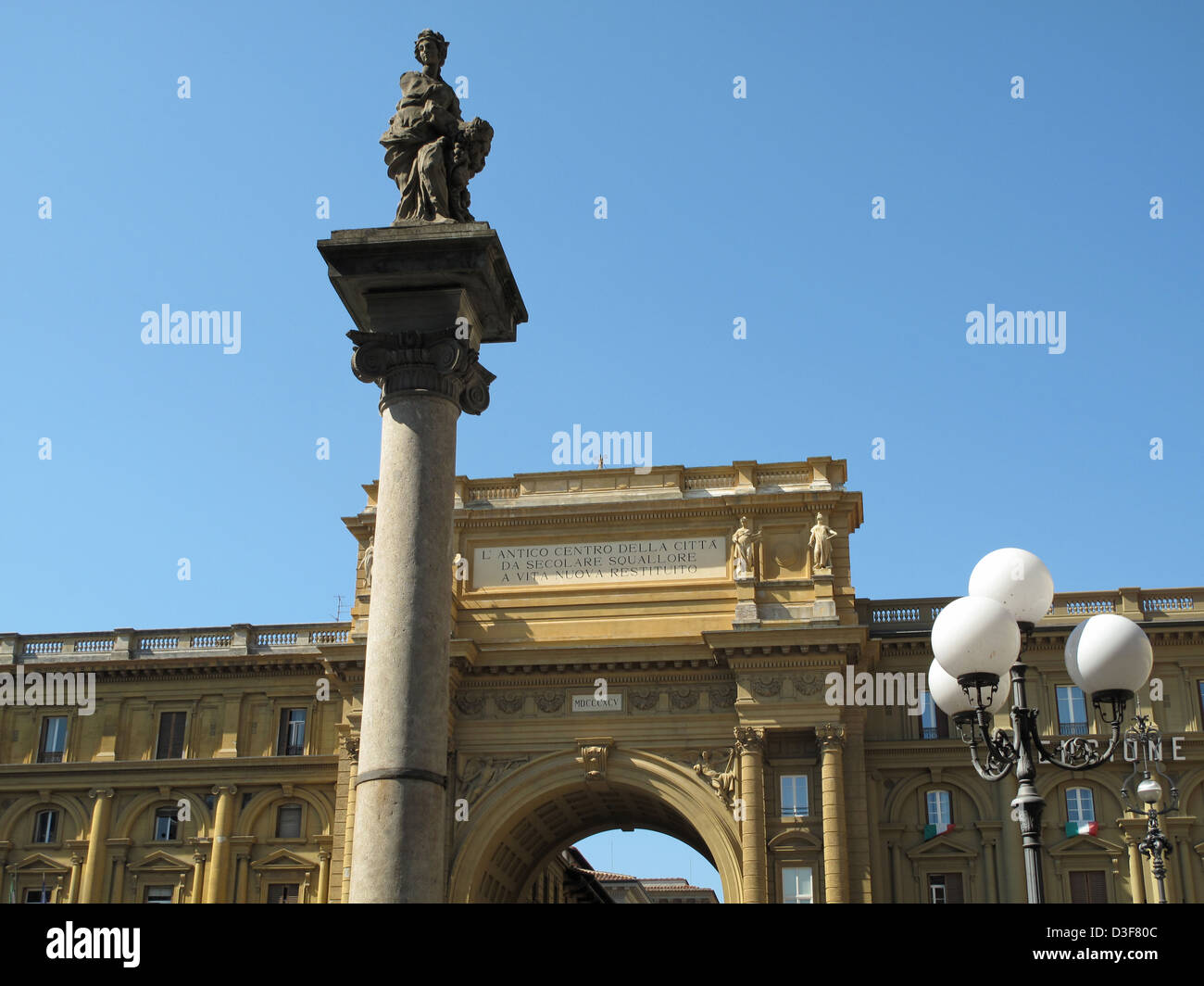 Republic Square Rome Scenic view of Repubblica Square: Piazza della Repubblica and The ...