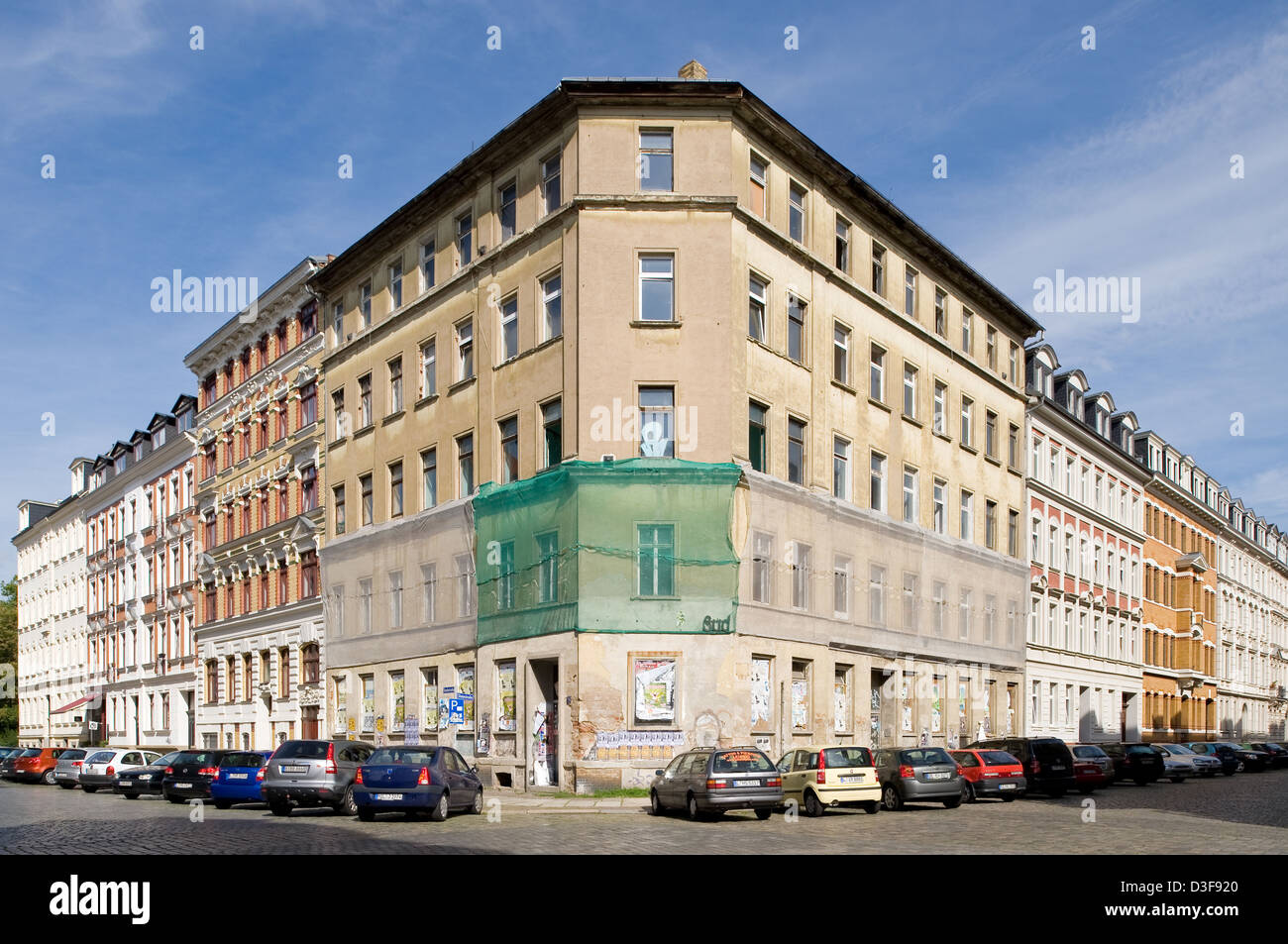 Leipzig, Germany, unrefurbished Gruen Currently corner house in Leipzig