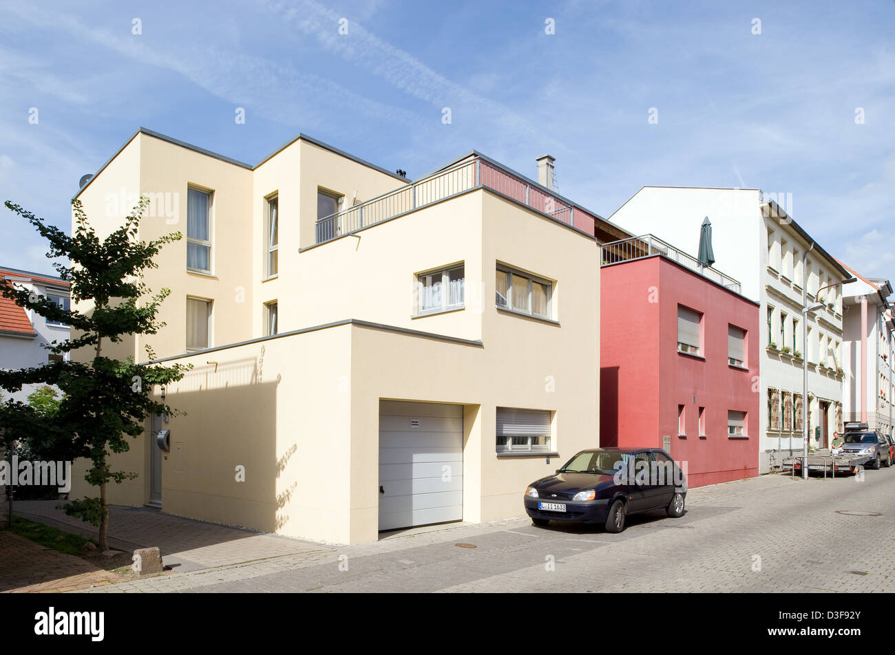 Leipzig, Germany, construction of new singlefamily homes in the