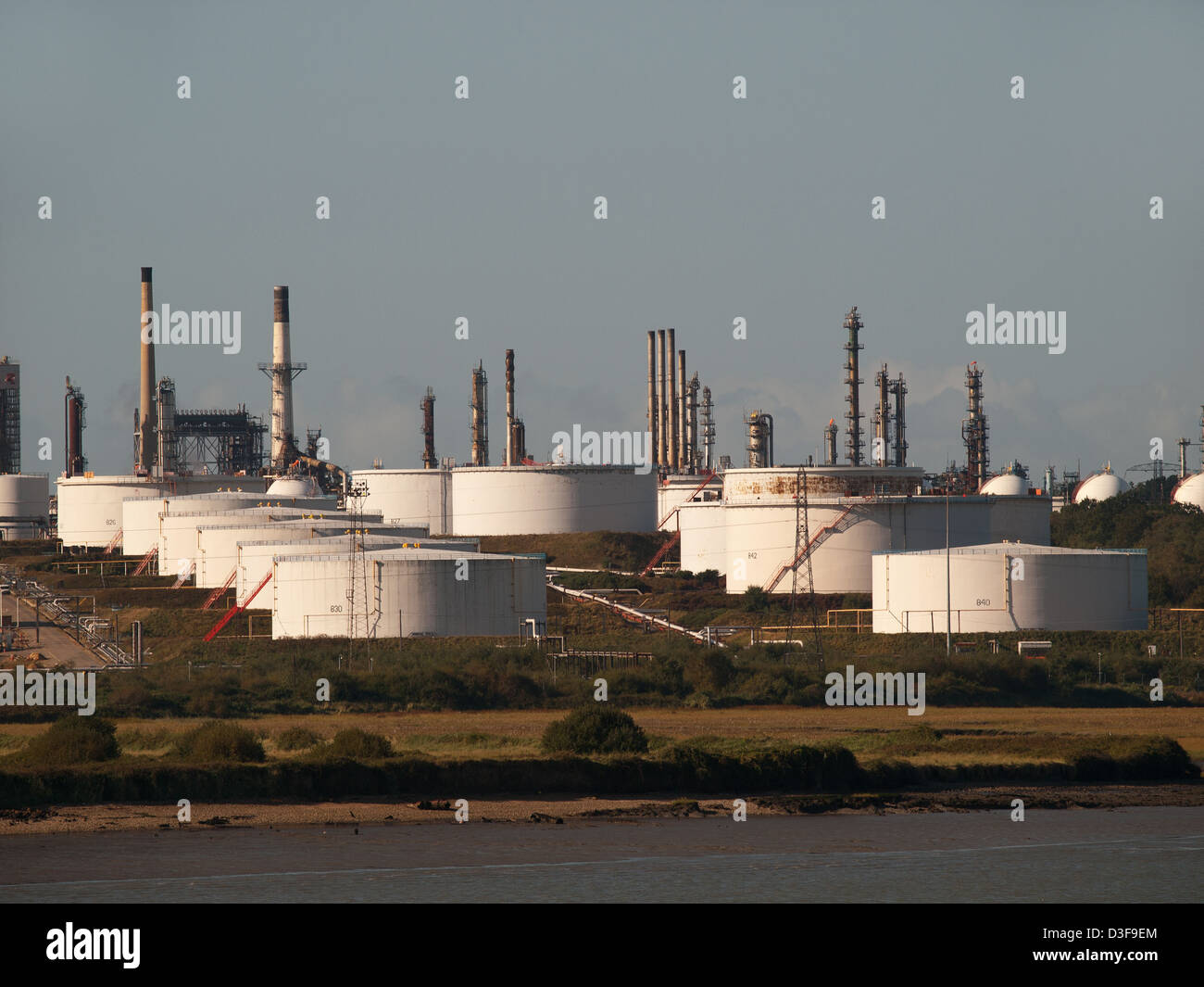 Fawley Oil Refinery Hampshire England UK Stock Photo