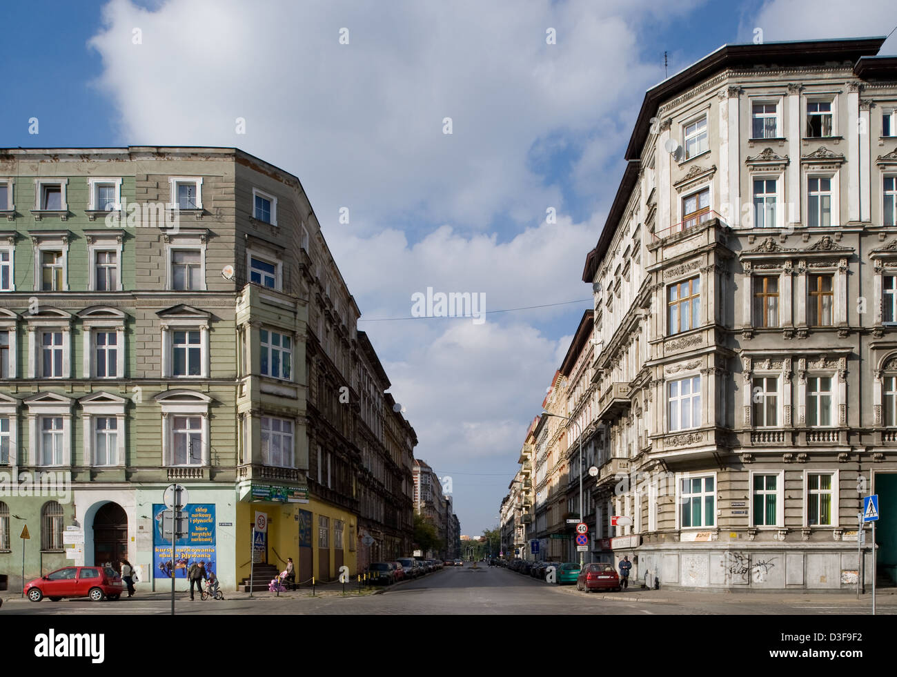 Wroclaw (Breslau), Poland, Gruen currently building on Plac Swietego Macieja Stock Photo