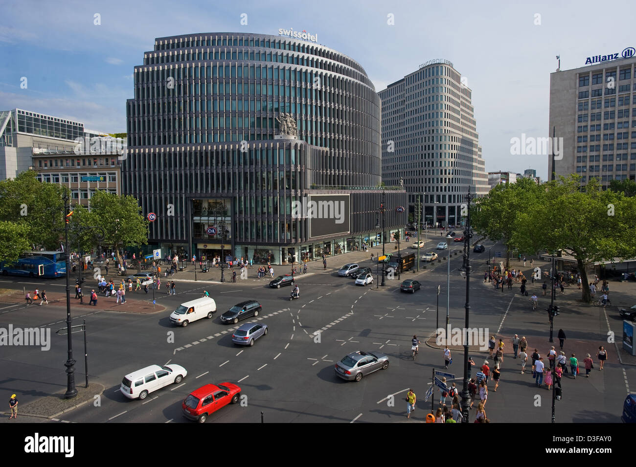 Berlin, Germany, and Swissotel Concorde Hotel am Kurfuerstendamm Stock Photo