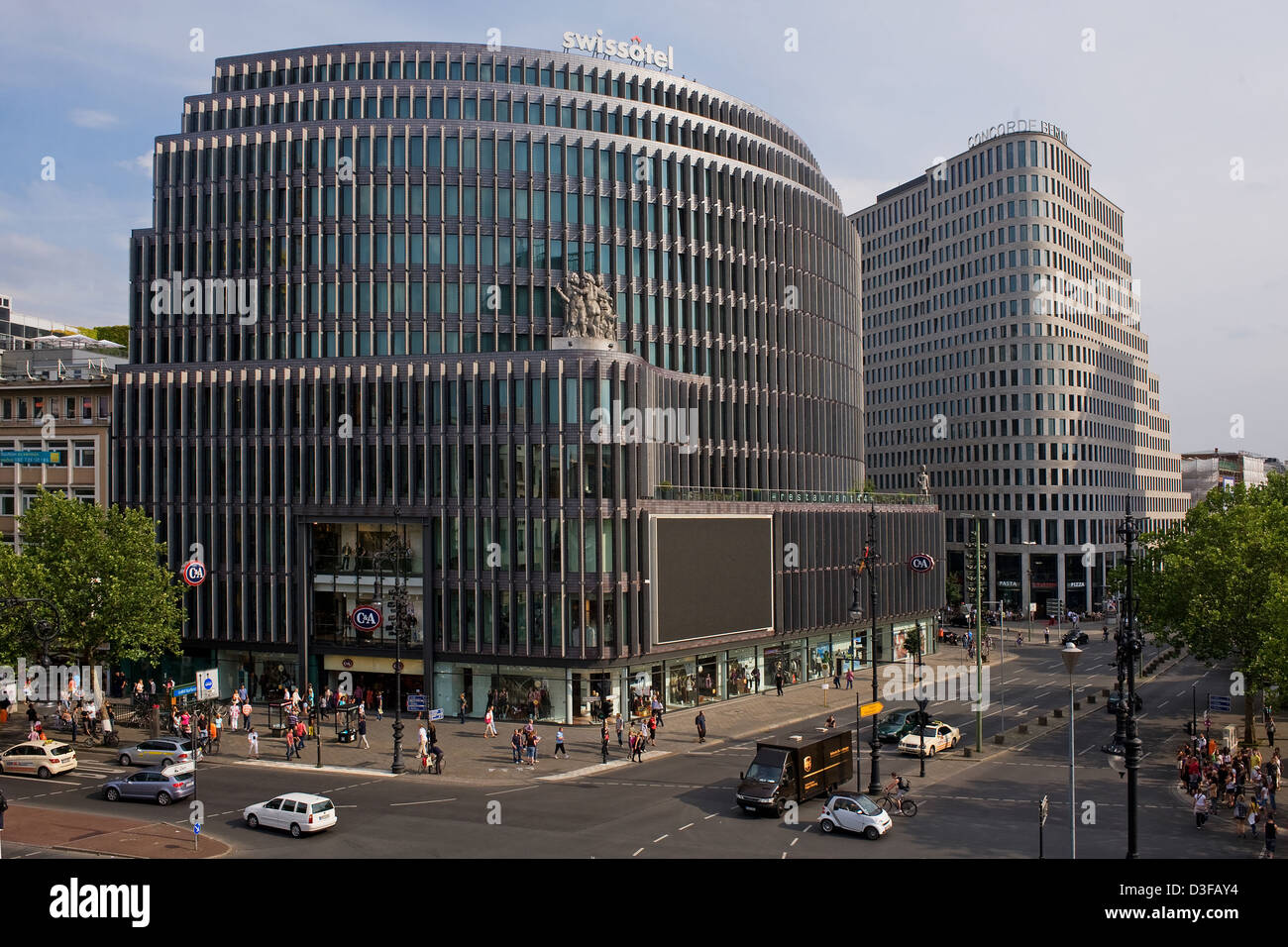 Berlin, Germany, and Swissotel Concorde Hotel am Kurfuerstendamm Stock Photo