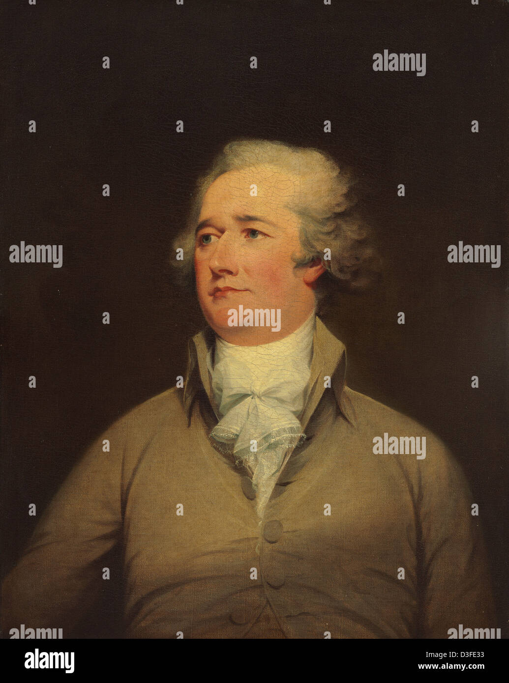 Alexander Hamilton, American, 1756 - 1843, c. 1792, oil on canvas Stock Photo
