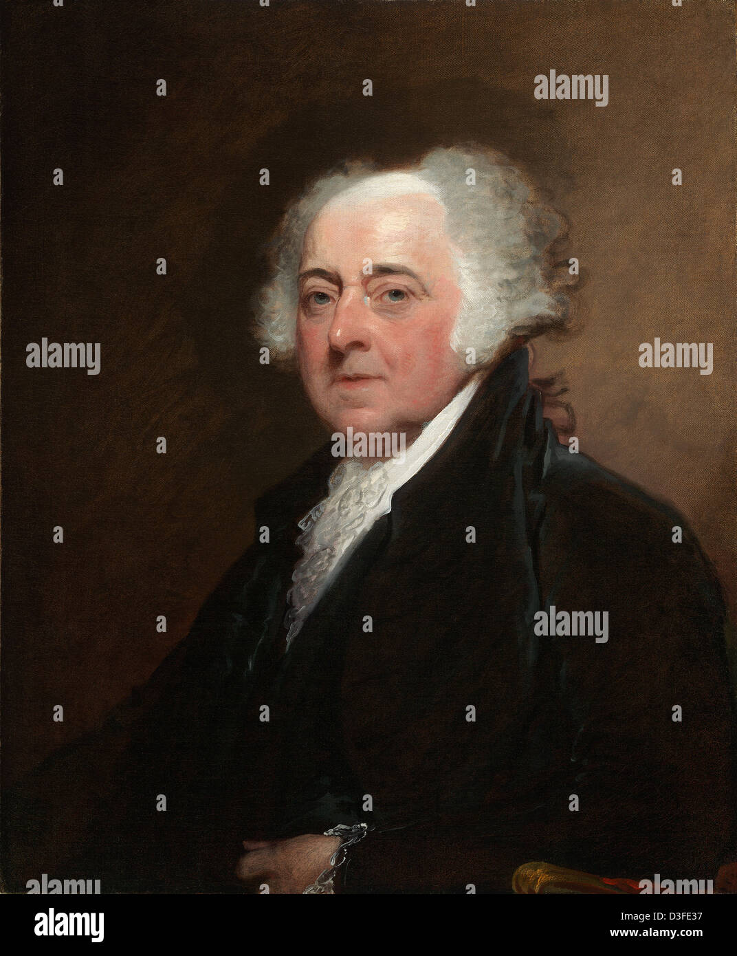 Gilbert Stuart, John Adams, American, 1755 - 1828, c. 1800/1815, oil on canvas Stock Photo