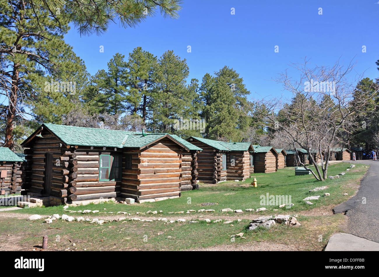 Grand Canyon Lodge North Rim Frontier Cabins 0505 Stock Photo