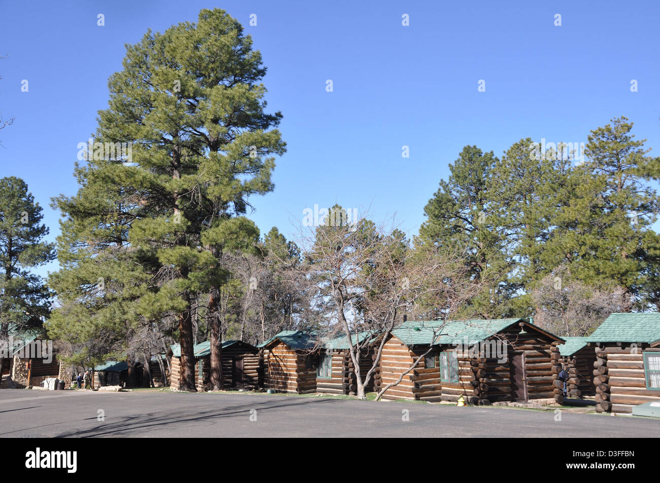 Grand Canyon Lodge North Rim Frontier Cabins 0400 Stock Photo