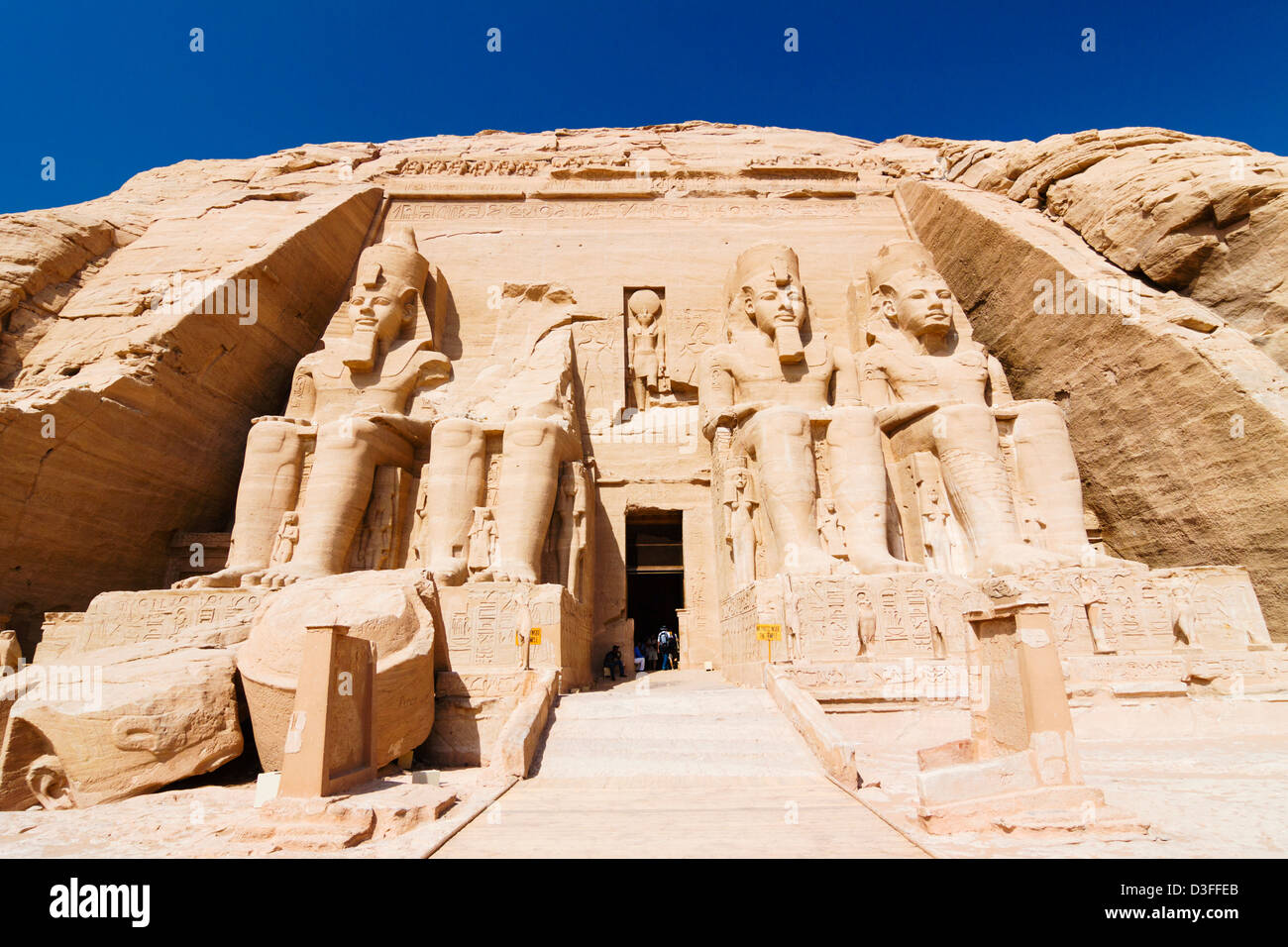 Abu Simbel, Great Temple of Ramses II. Egypt Stock Photo