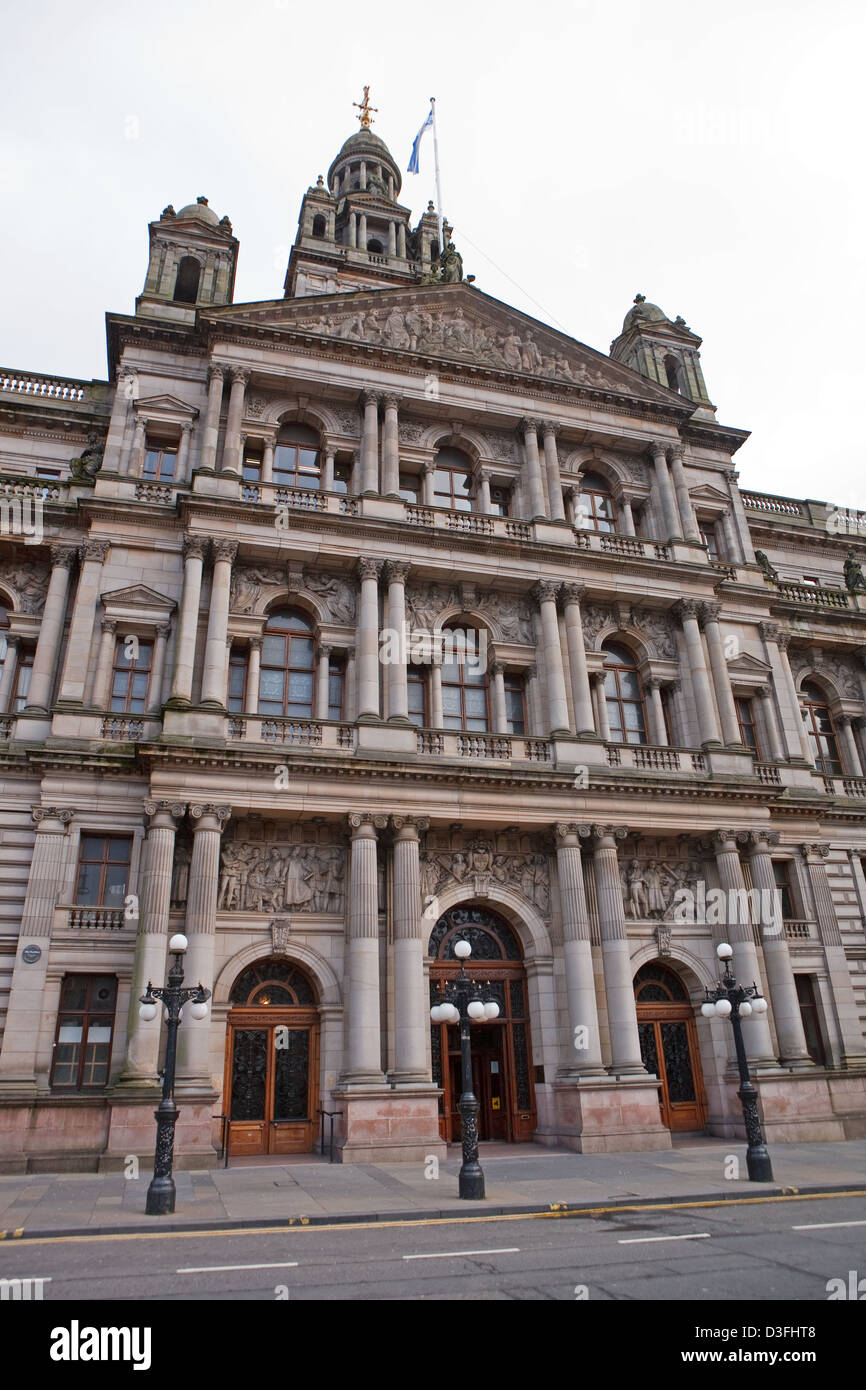 Glasgow City Chambers in St George Square, Glasgow,  Scotland Stock Photo