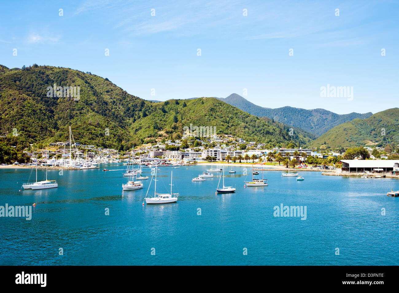 Stock Photo of Picton, New Zealand Stock Photo Alamy